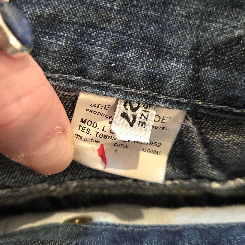 See By Chloe RARE Vintage Flare Jeans Embroidered w/ Dice- NWOT - Picture 10 of 16